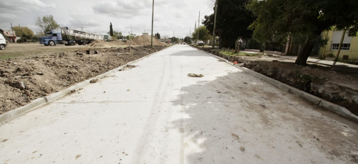 Cascallares destacó las obras hidráulicas, de asfalto y de cloacas en Don Orione