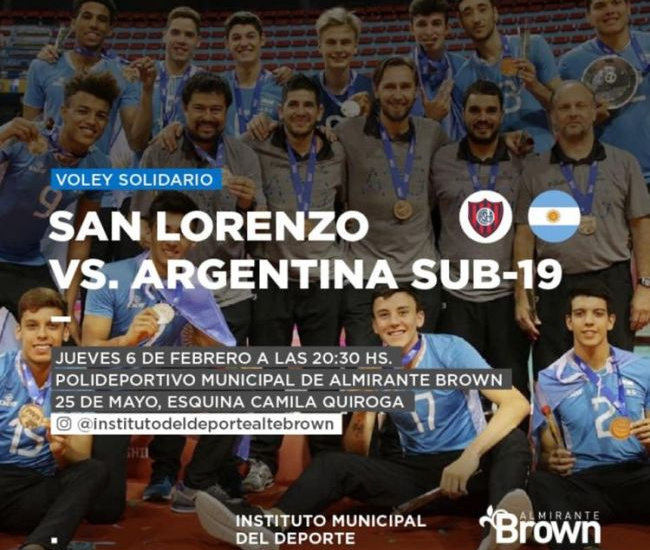 A beneficio, vuelve esta noche el vóley a Alte. Brown