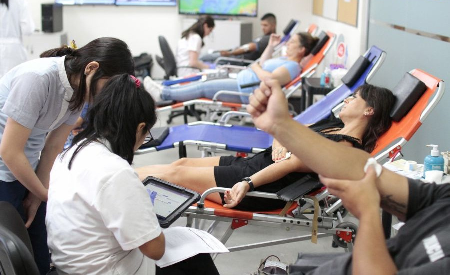 Exitosa campaña de donación de sangre a beneficio del Garrahan