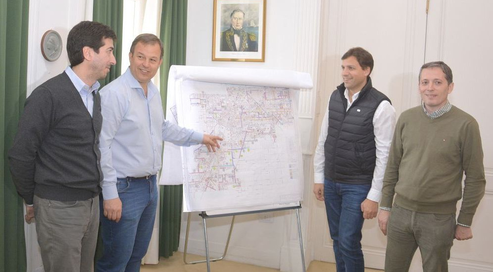 Cenzón y Cascallares repasaron obras para Alte. Brown