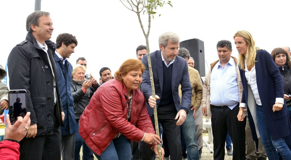 Cascallares y Frigerio inauguraron obras en el arroyo San Francisco en Rafael Calzada
