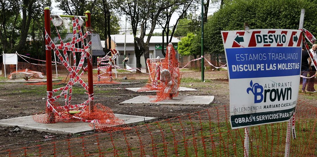 El municipio de Alte. Brown pone en valor la plaza Nuestra Señora de Luján de José Mármol