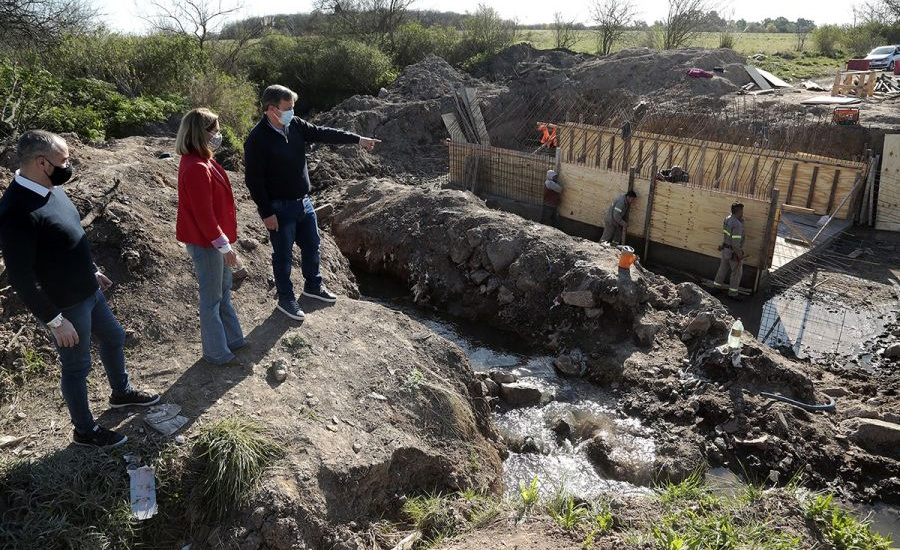 Cascallares recorrió obras en Glew, Burzaco y Ministro Rivadavia