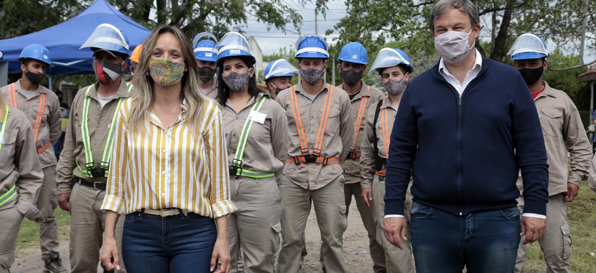 Cascallares y Galmarini habilitaron una obra de agua potable para 15 mil vecinos