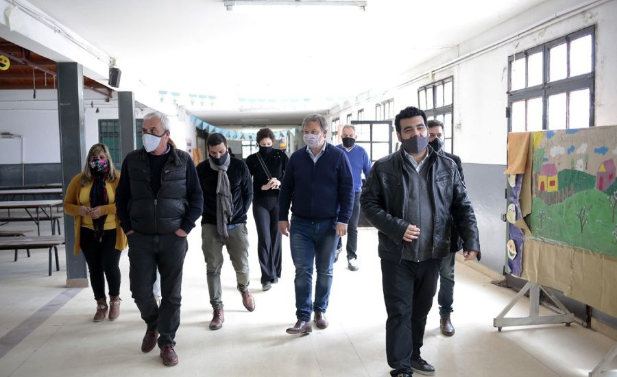 Cascallares recorrió escuela de Don Orione donde se realizan obras de infraestructura