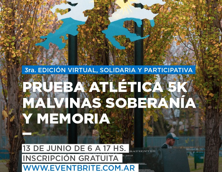 Invitan a participar de la prueba atlética Virtual “Malvinas, Soberanía y Memoria”