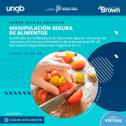 Convocan a inscribirse en un nuevo curso de manipulación de alimentos
