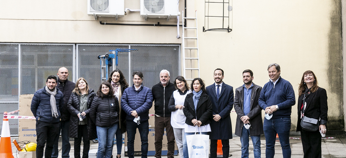Avanzan las obras de climatización en las escuelas de Alte Brown