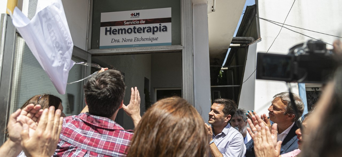Cascallares y Fabiani participaron de a inauguración del nuevo Servicio de Hemoterapia del Hospital Lucio Meléndez